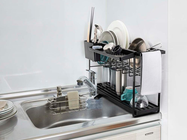 タワーの2段スリム水切りワイヤーバスケット