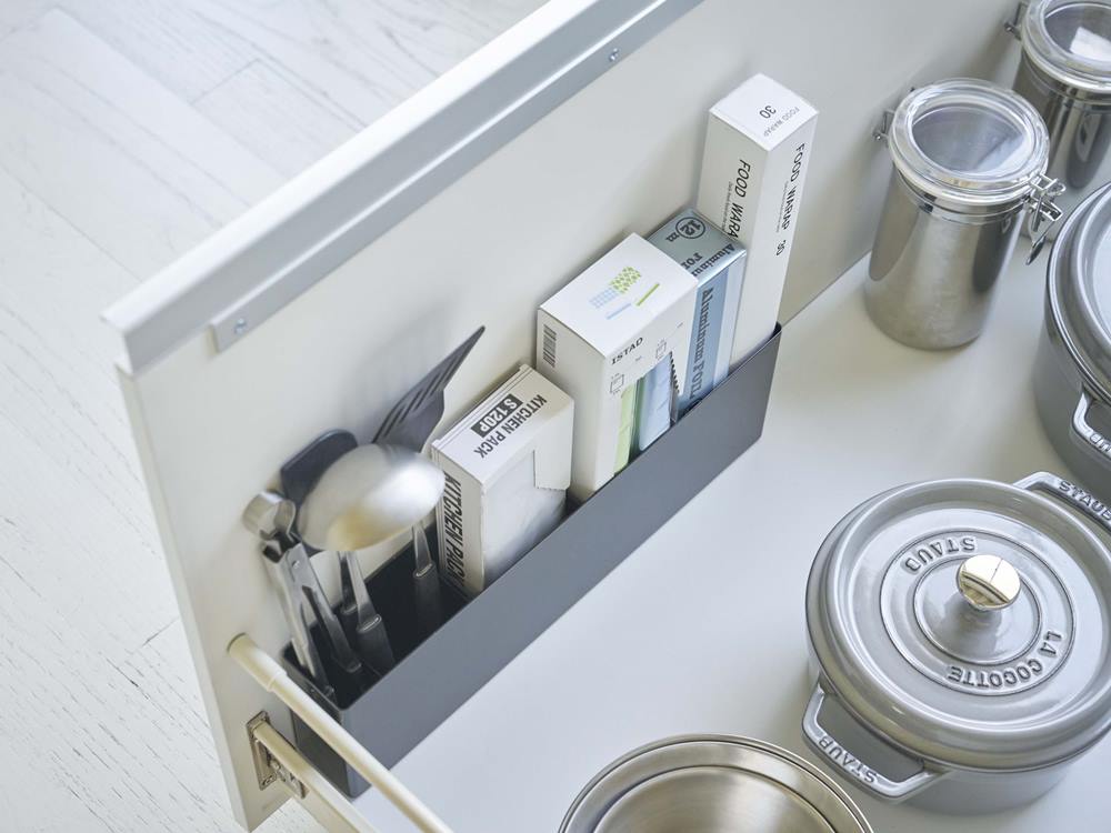 YAMAZAKIタワー シンク下仕切り付きワイドラック