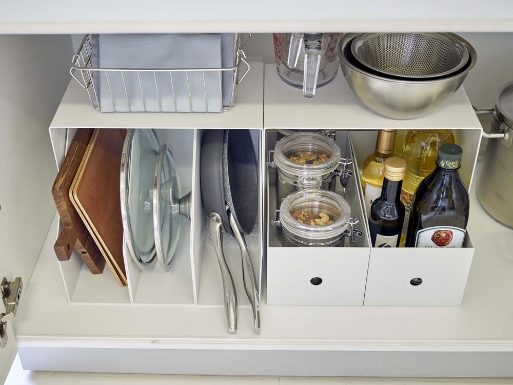 YAMAZAKIタワー収納ボックス上ラック2個セット