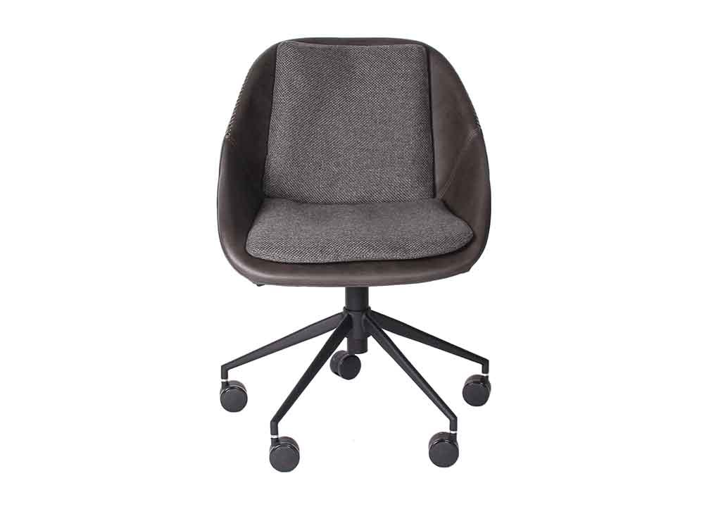 シルバー色のアデペシュPUNISHオフィスチェア