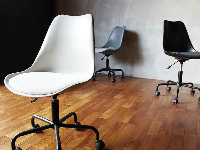 グレーのNO-FPキャスターオフィスチェア