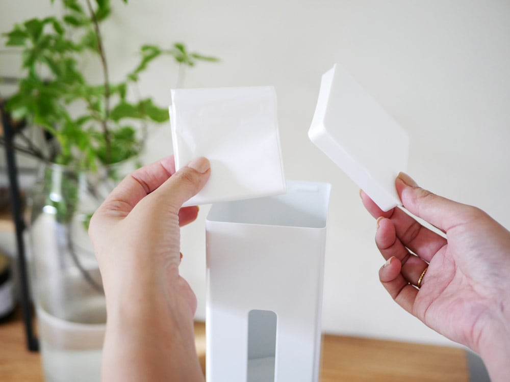 YAMAZAKI製タワーポリ袋ストッカー