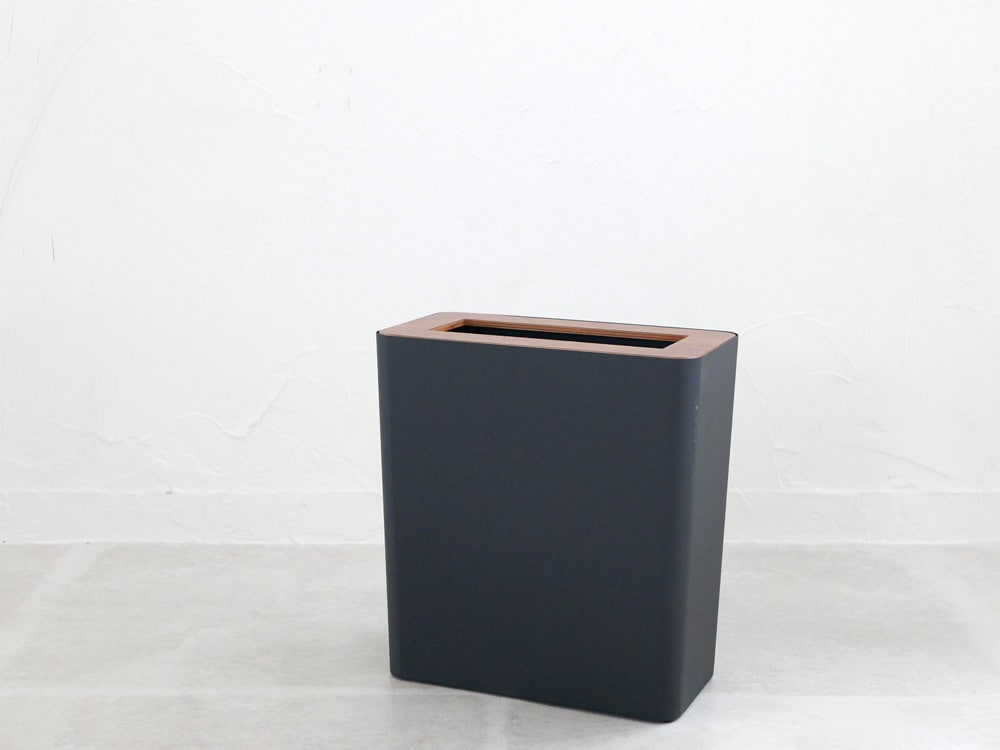 RIN/リンの茶色木製トラッシュカン