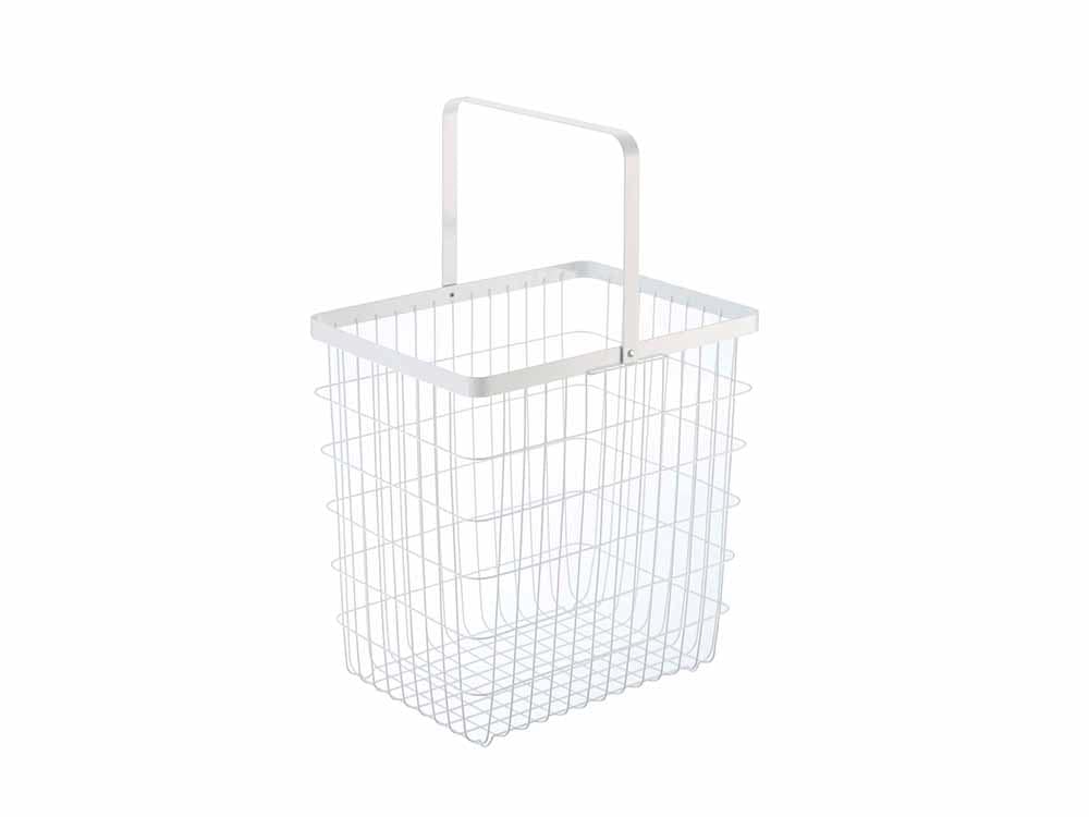 towerブランドのランドリーワイヤーバスケット。スチール製で持ち手付きの家庭用収納バスケット