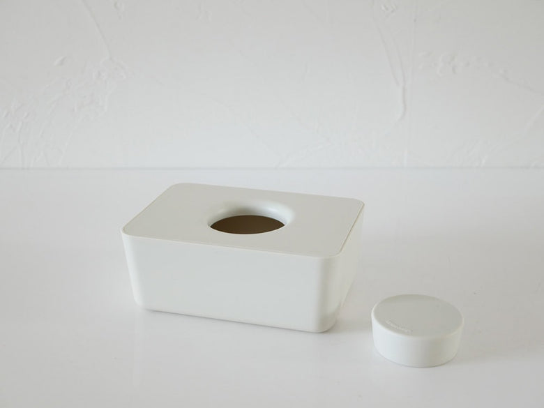 sarasa designのシリコン蓋付きプラスチック製ウェットティッシュホルダー