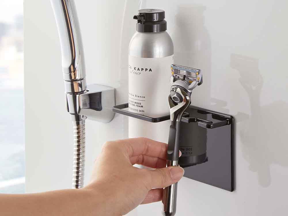 マグネット式バスルーム用カミソリホルダー