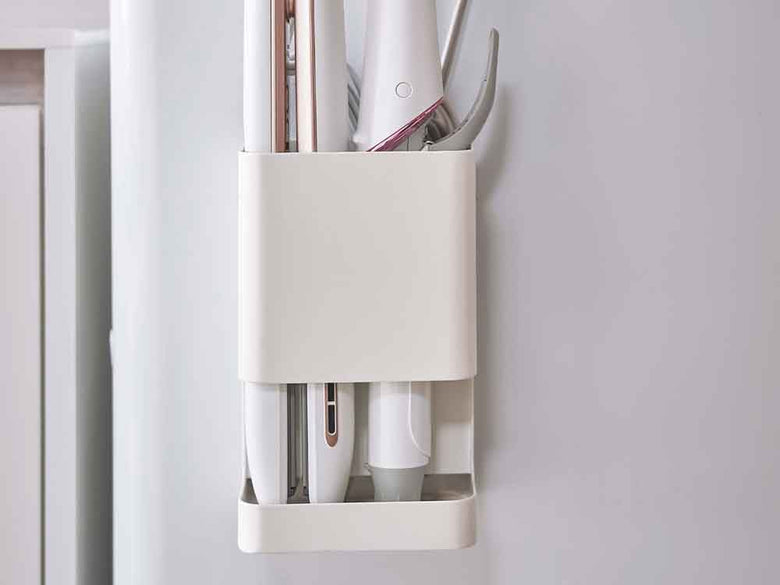 マグネット仕切り付きヘアーアイロンホルダー