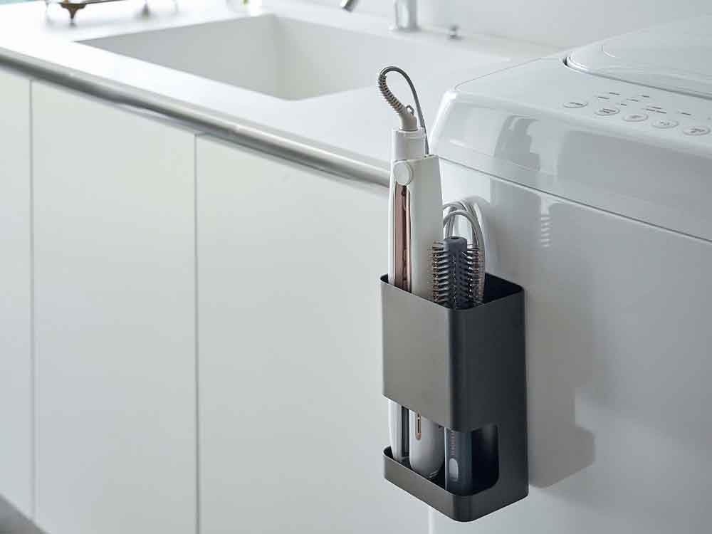 マグネット仕切り付きヘアーアイロンホルダー