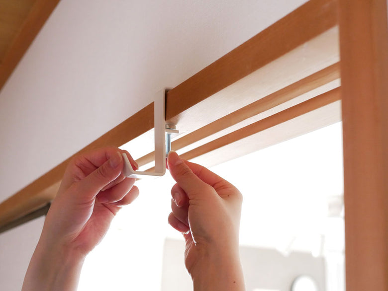 タワー室内用物干しポールホルダー2個セット