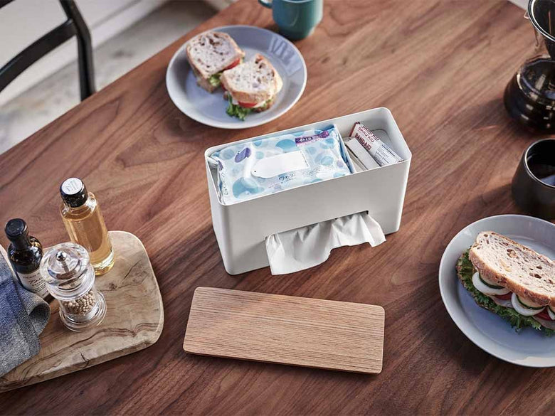 リンブランドのティッシュ・ウェットシートケース