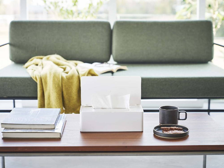 Yamazakiタワーの蓋付きABSティッシュケース