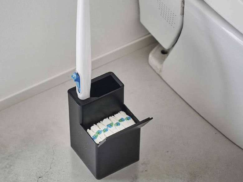 替えブラシ収納付きYamazakiタワーのトイレブラシスタンド