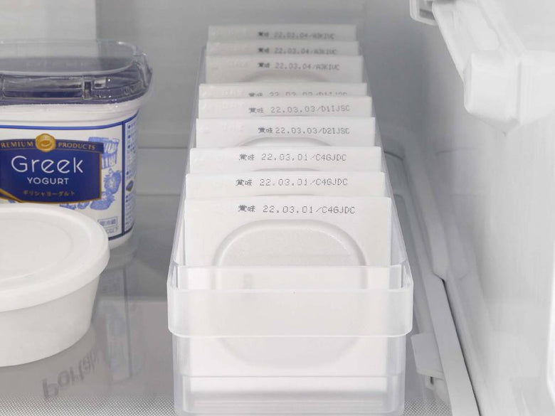 タワーの仕切り付き冷蔵庫用プラスチック収納ケース