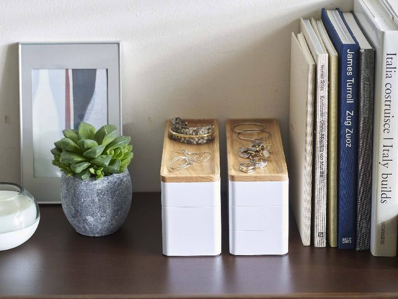 RINのトレー付きスリムアクセサリー＆時計ケース