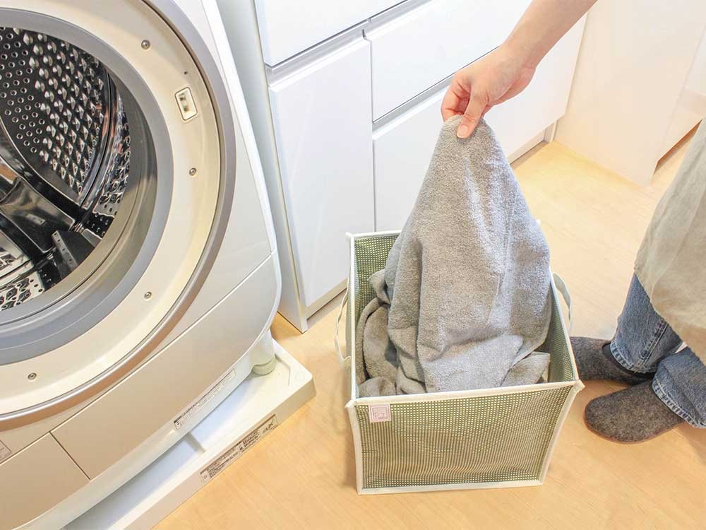 【FUJIEI】PiatToピアットの洗濯用コットンバスケット