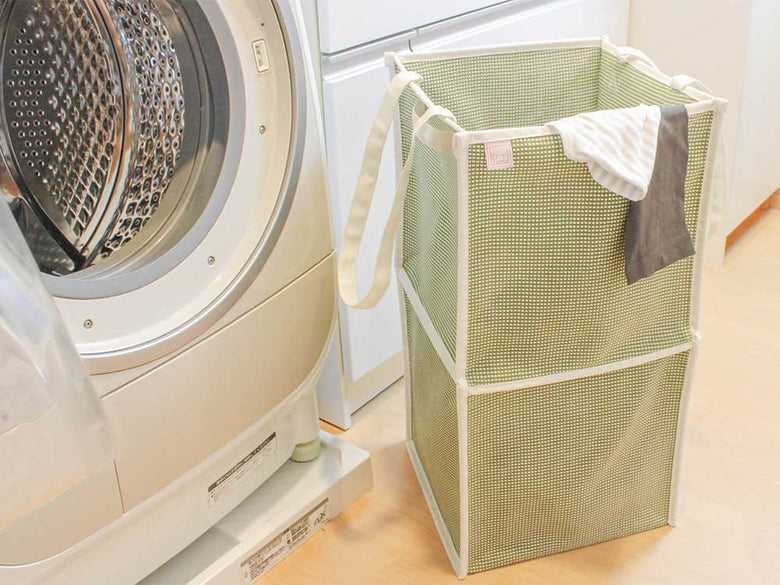 ピアット製コットン洗濯バスケット