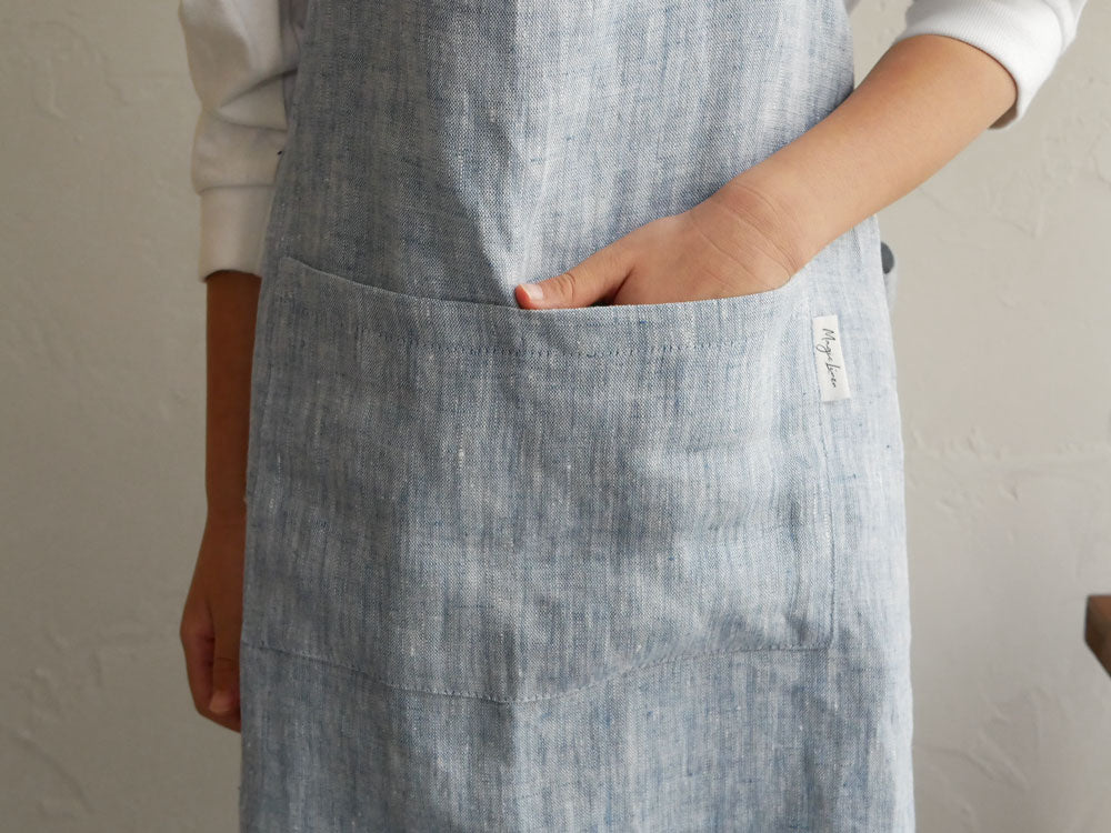 Magic Linenのリネンキッズエプロン