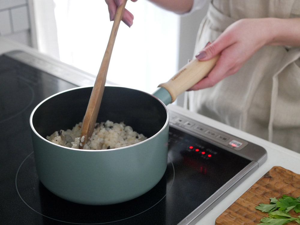 GREEN PANメイフラワー キャセロール鍋とガラス蓋のセット、セラミックコーティング仕上げの調理用鍋