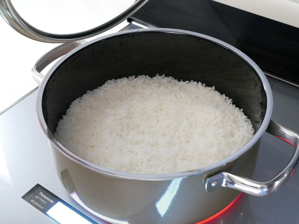 WMF フュージョンテック ミネラルキャセロール鍋 24cm、本体ホーロー鋼板とガラス蓋の詳細画像