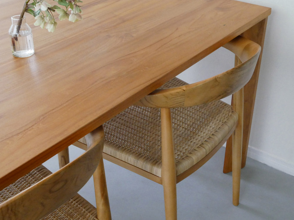 IDENTITYブランドのサンフラワーラタンチークダイニングチェア