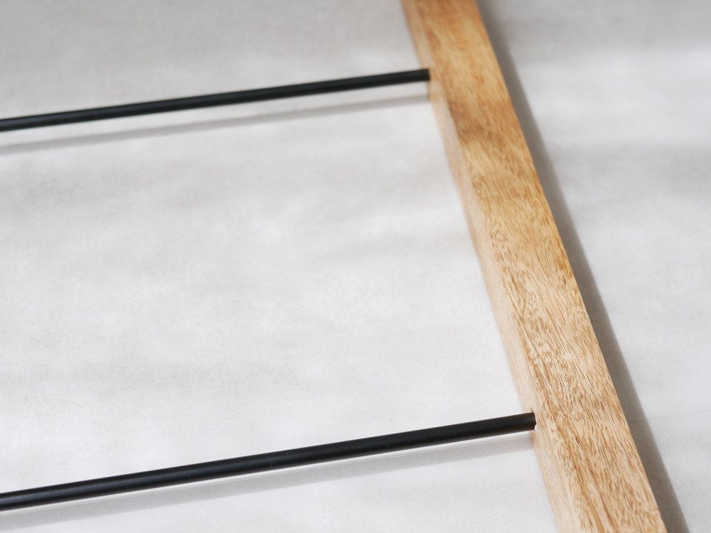 POSH LIVINGのアイアンとマンゴーウッドのラダーハンガー