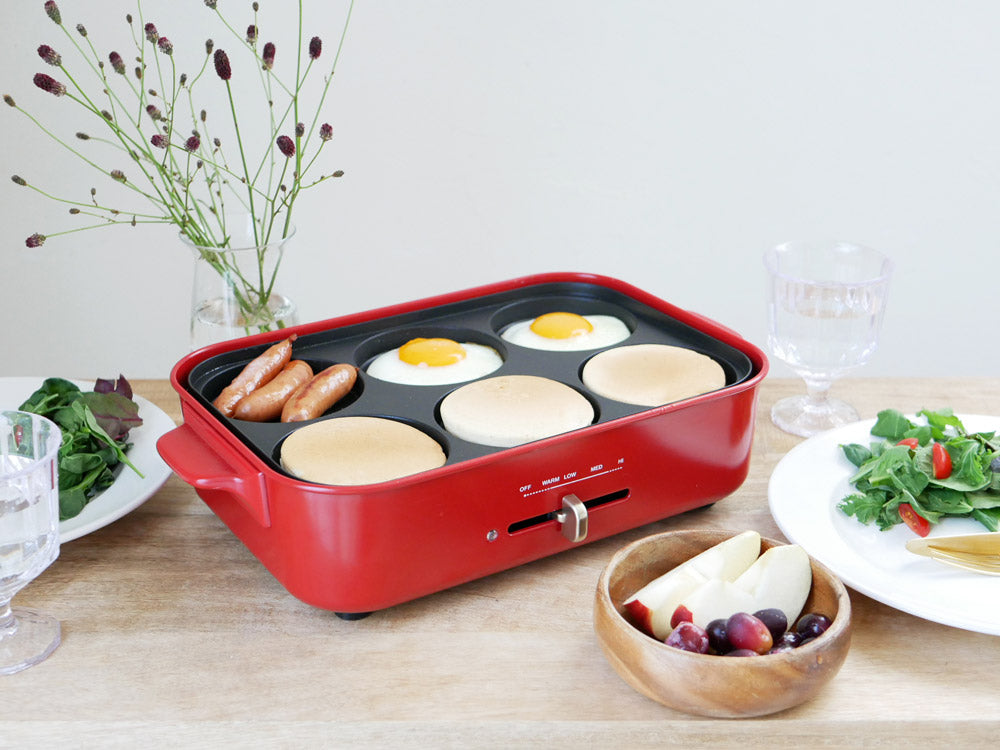 BRUNOコンパクトホットプレート用グリルプレートとセラミック鍋セット