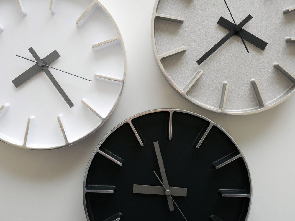 レムノス Edge Clock 35cm アルミニウム製