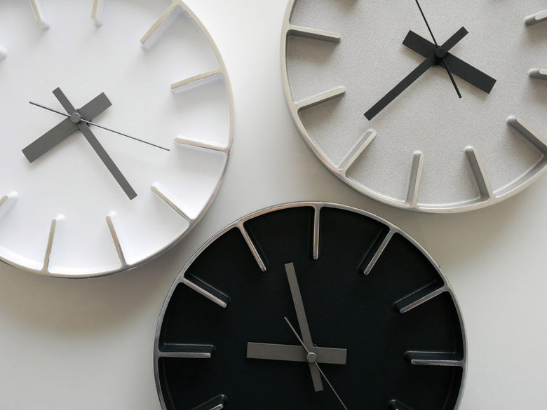 レムノス Edge Clock 35cm アルミニウム製
