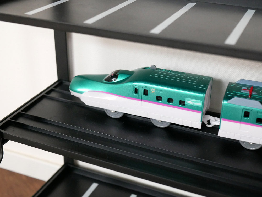 タワー製ミニカーとレールトイラックのセット