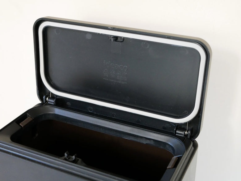 ideaco製ミディアムフラップ密封容器型衛生ゴミ箱