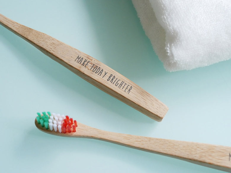 パラデックのPlentsやわらかめ竹柄ハブラシ