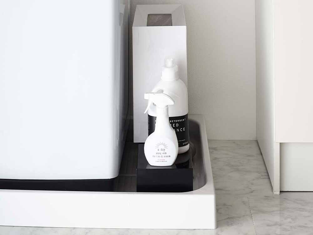 タワー製スチール伸縮洗濯機排水口ラック