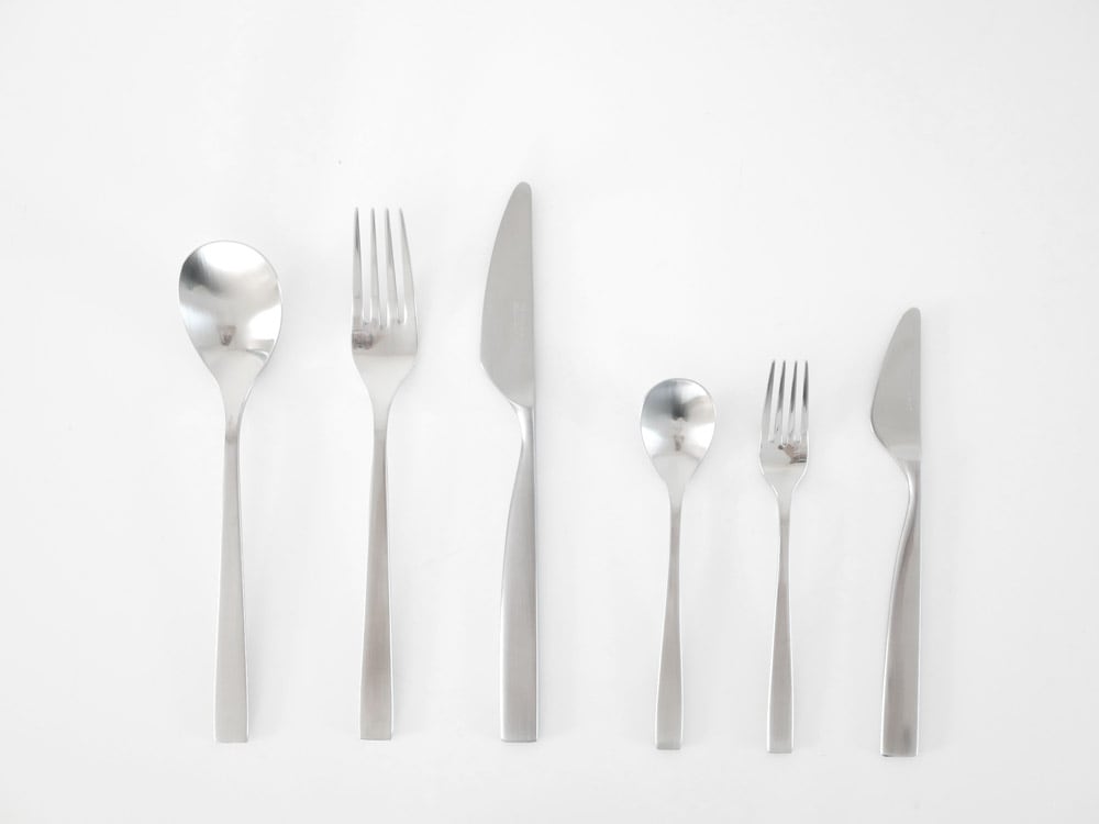 燕振興SUNAOマット仕上げ銀製カトラリー