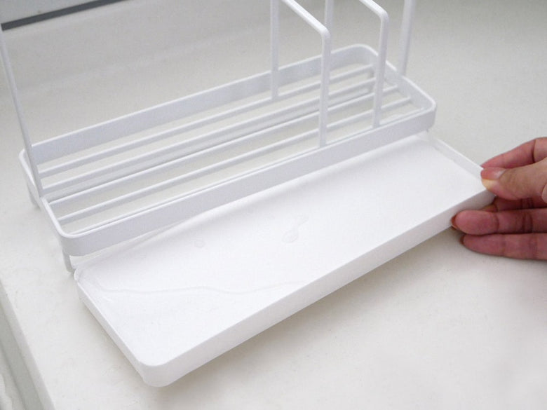 タワー製スチールとプラスチックのスポンジスタンド