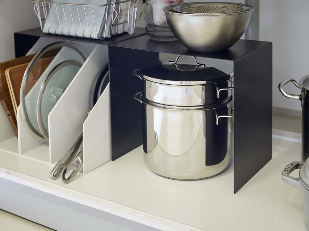 キッチン用スチール製収納ラック2個組