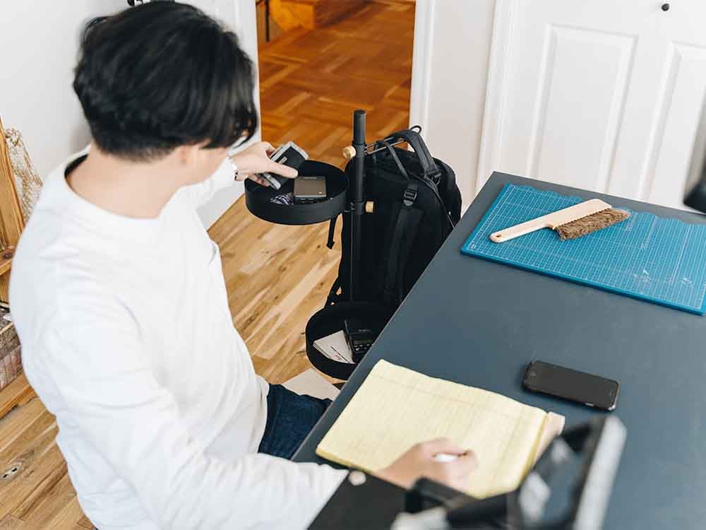 平安伸銅製オフィス用Move Rod ロッドとキャスターセット