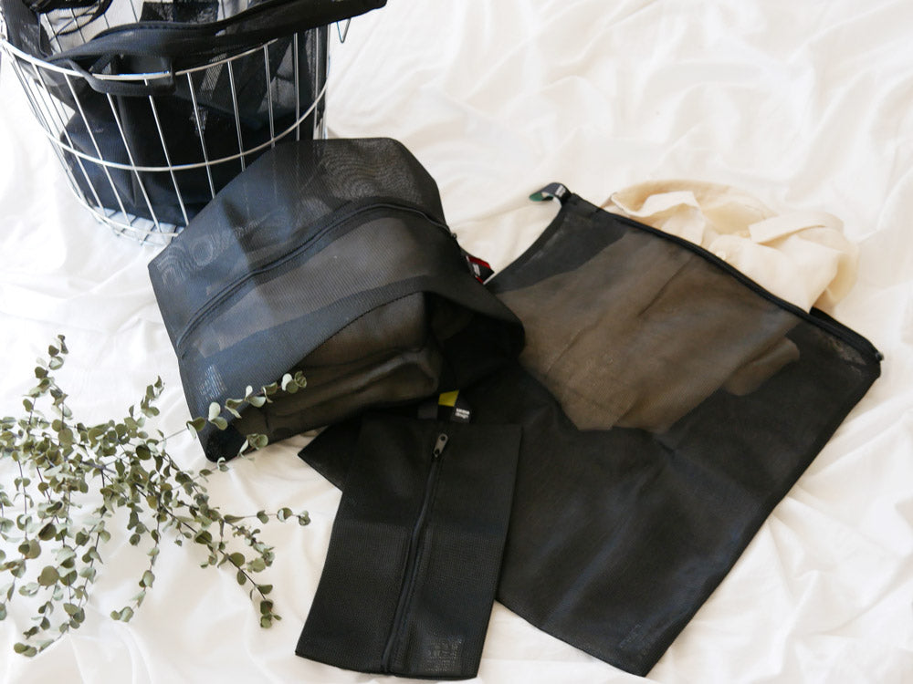 sarasa designのb2cランドリーネット ワイド、ポリエステル製の洗濯用幅広ネットバッグ