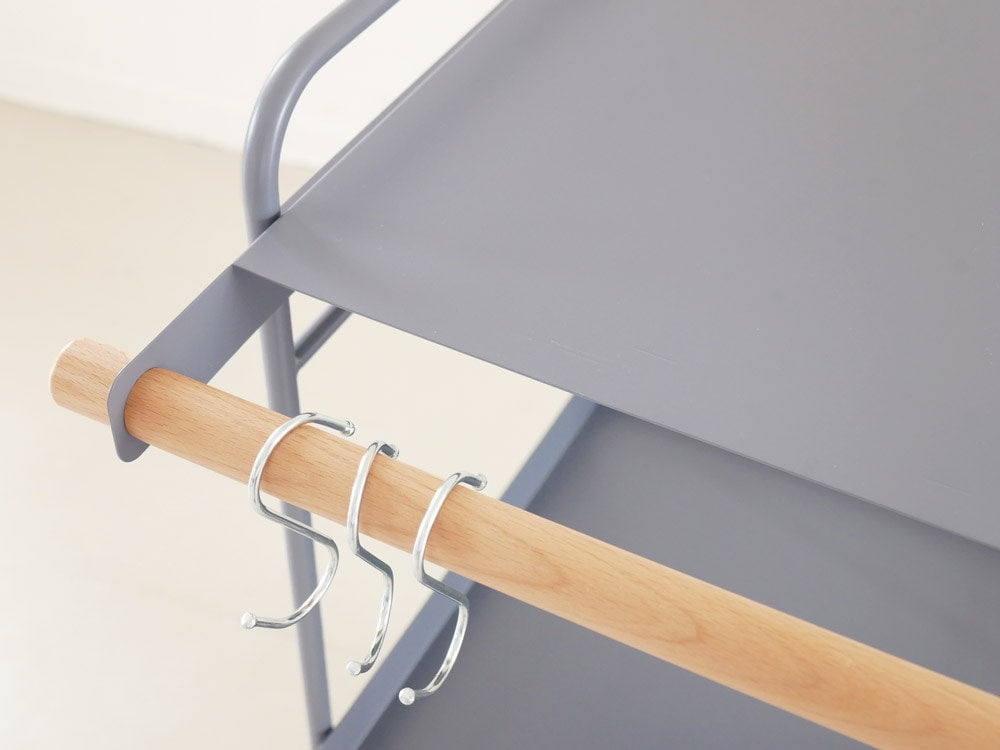 マッシュリヴスチールワゴン、折りたたみ可能な金属製衣類スタンド