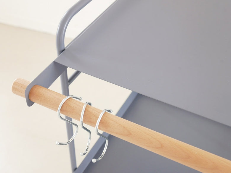 マッシュリヴスチールワゴン、折りたたみ可能な金属製衣類スタンド