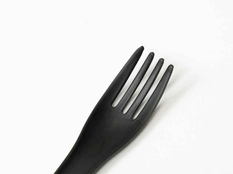 ideaco製ピンクバンブーカトラリー、スプーンとフォーク2+2セット