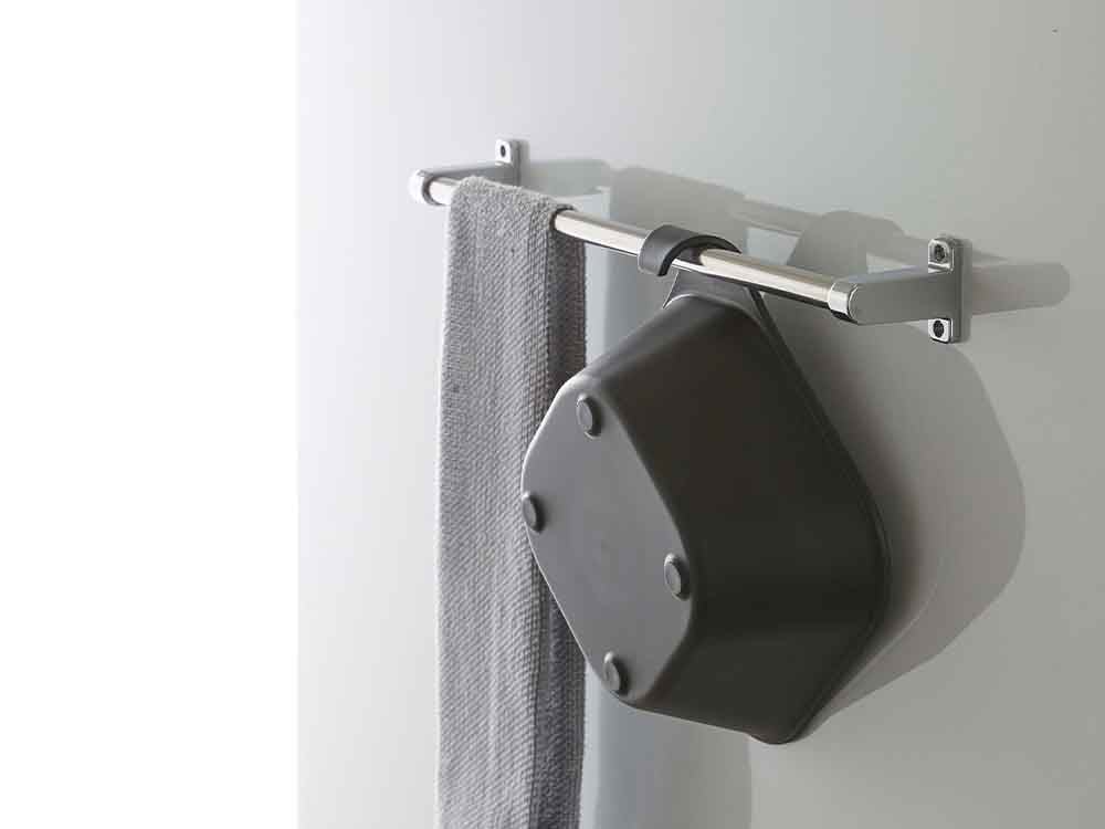 銀色ハンドル付きマグネット湯おけ