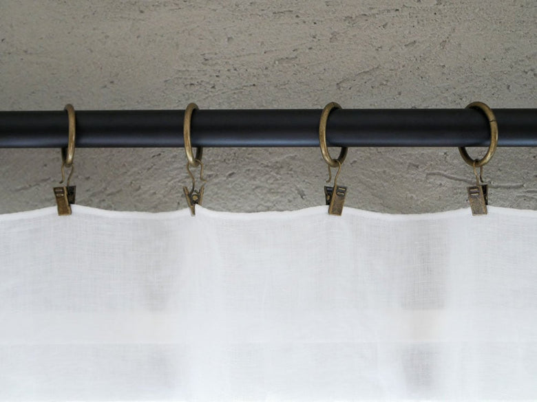 ポッシュリビングのアイアン製カーテンクリップ6個セット