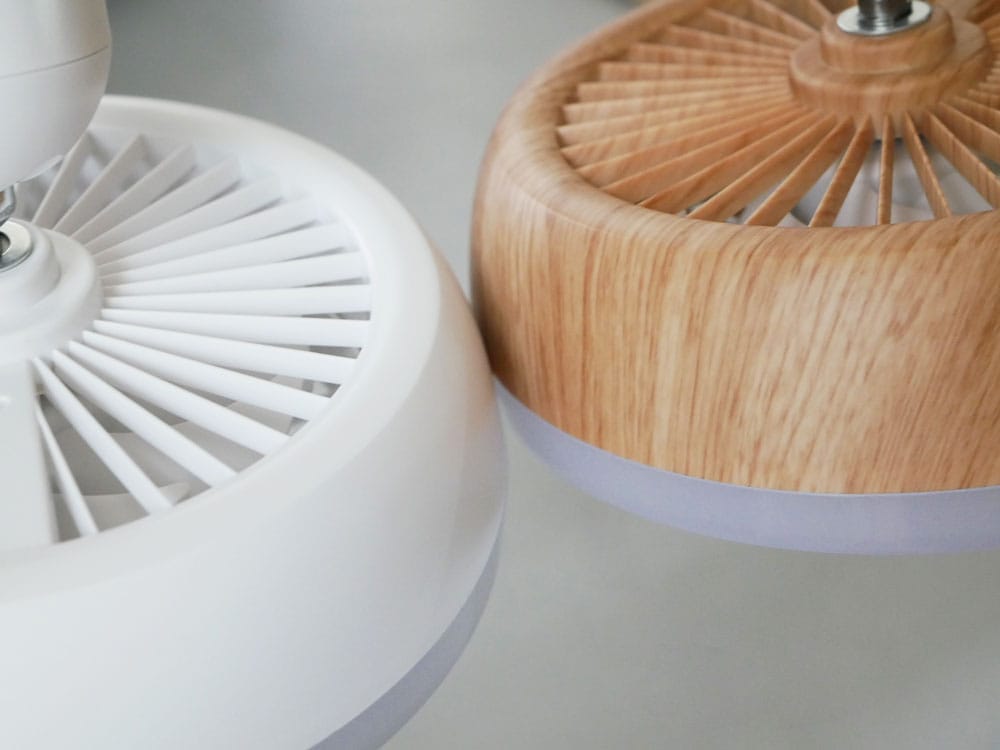 人感センサー付きLEDライトの家庭用扇風機