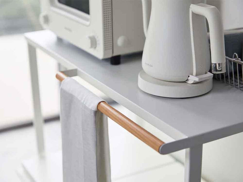 YAMAZAKIタワー伸縮ゴミ箱上ラックの写真