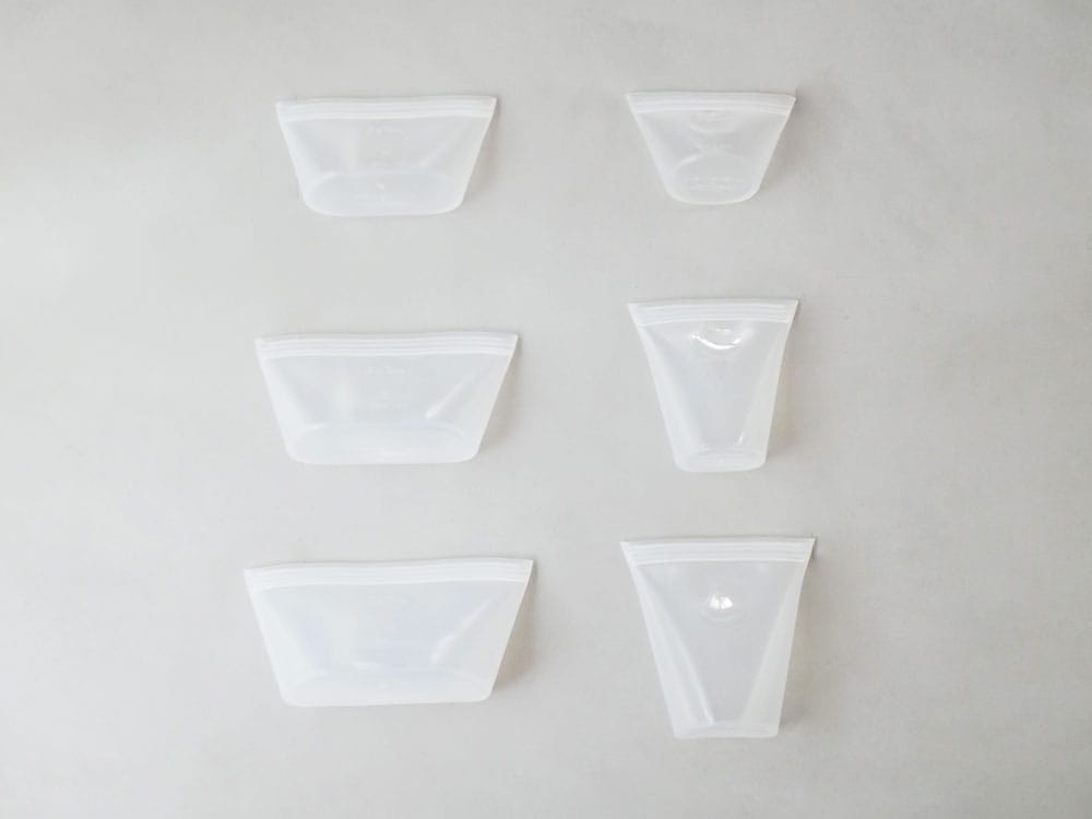 透明なプラスチック製Zip Topディッシュと蓋