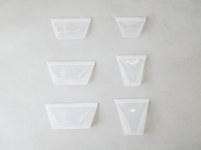 透明なプラスチック製Zip Topディッシュと蓋