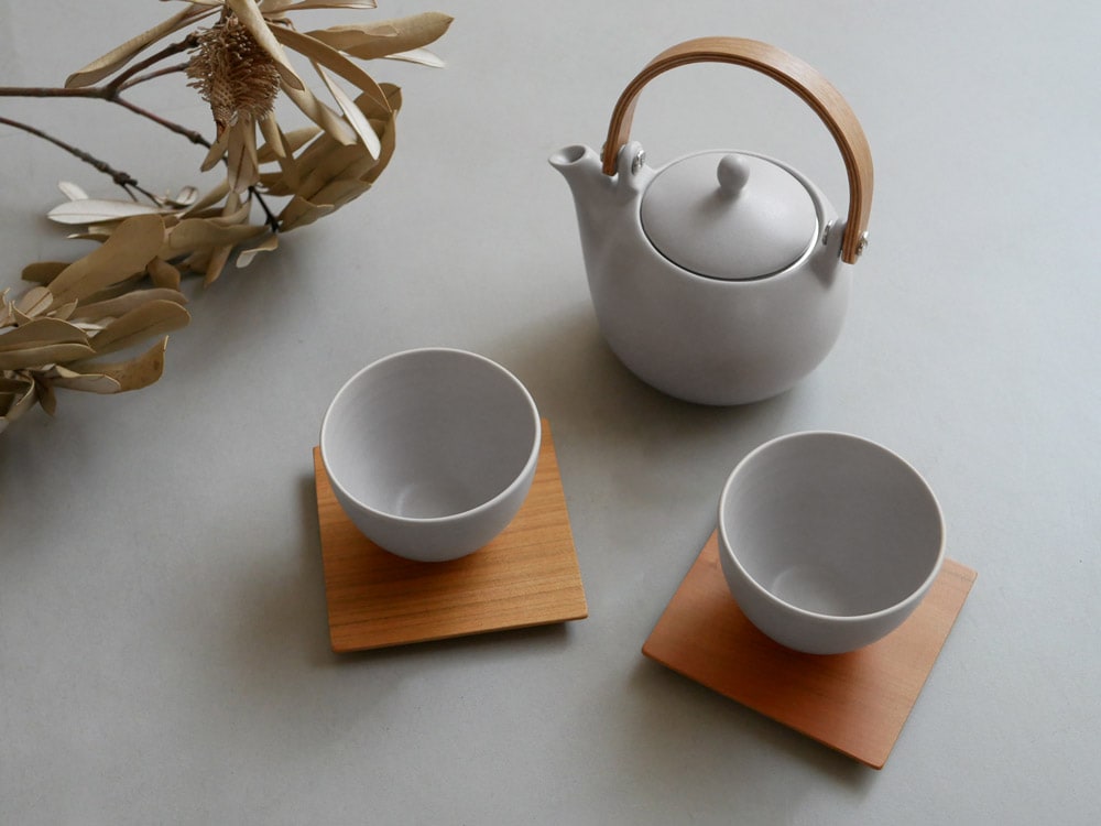 SALIU結YUI白磁土瓶急須とカップ