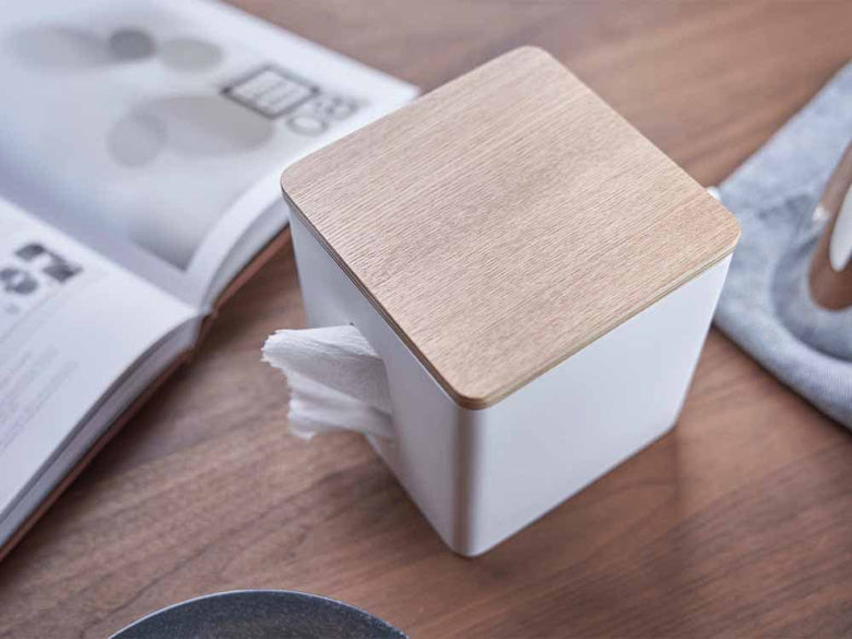 YAMAZAKI/RIN製ティッシュ＆トイレットペーパーケース