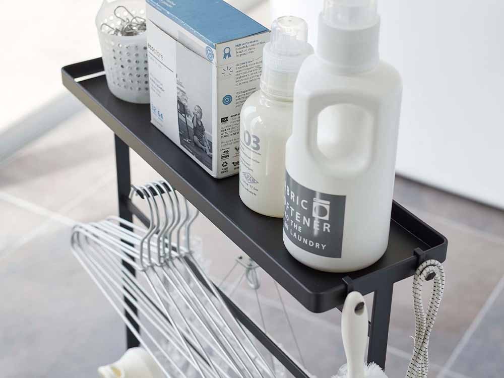 Yamazaki Towerのスチール製洗濯用品収納ワゴン