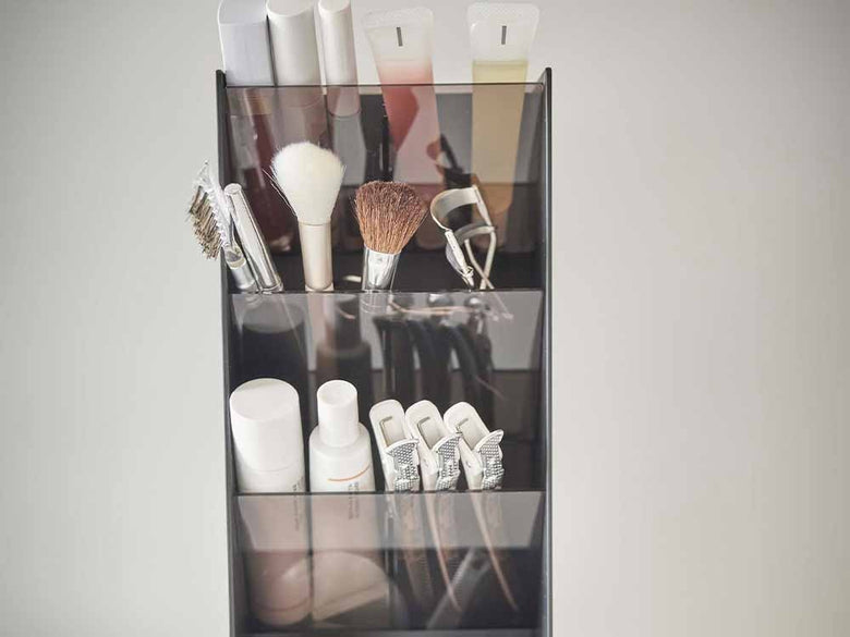 山崎タワー型4段コスメ収納ケース